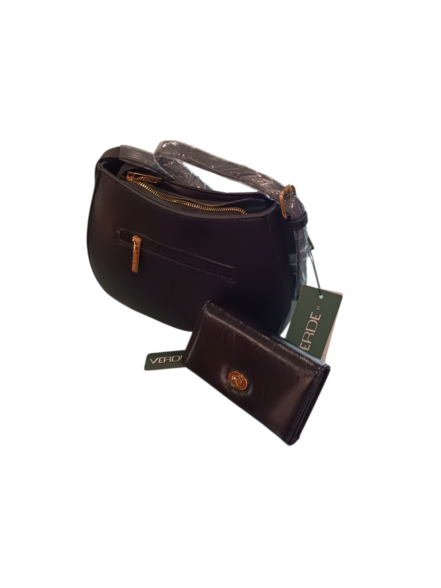 borsa sottospalla (modello hobo o a mezzaluna) VERDE FASHION