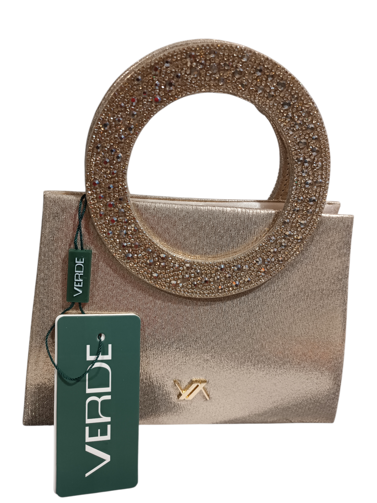 Borsa gioiello dorata VERDEFASCHION