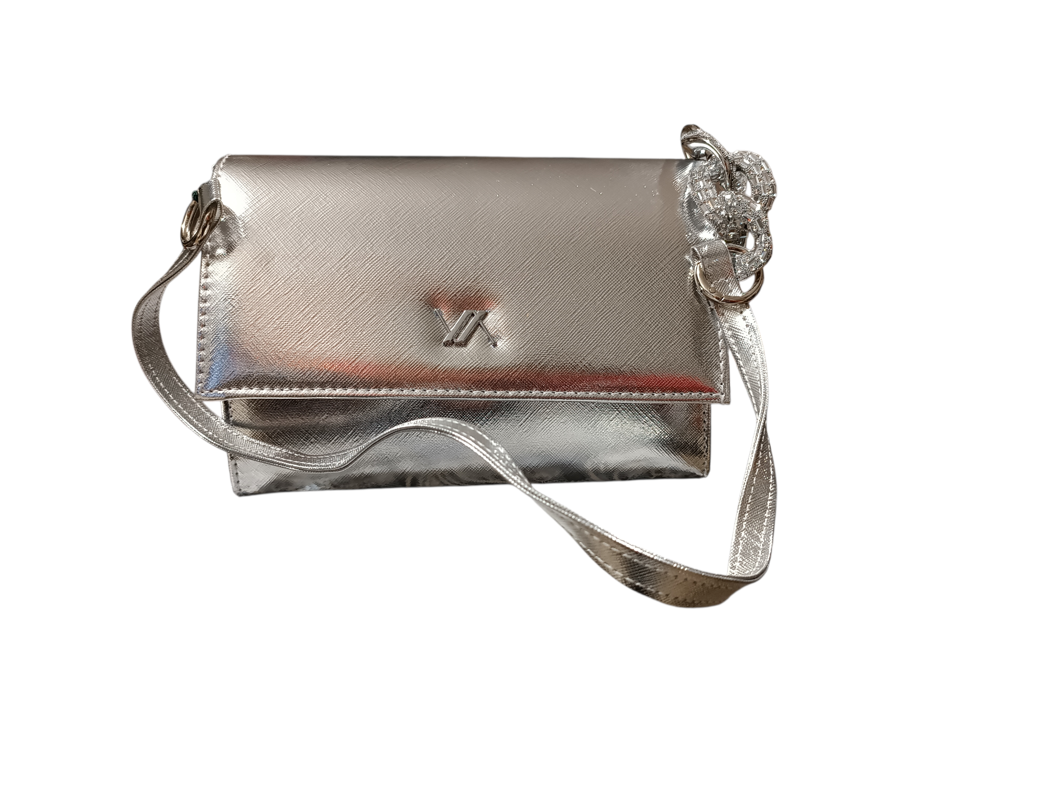 Borsa elegante argento VERDEFASCHION